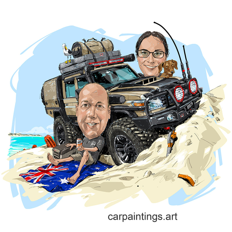 Portrait, Portrait, Car art, car painting, automotive art, Caricature, cartoon